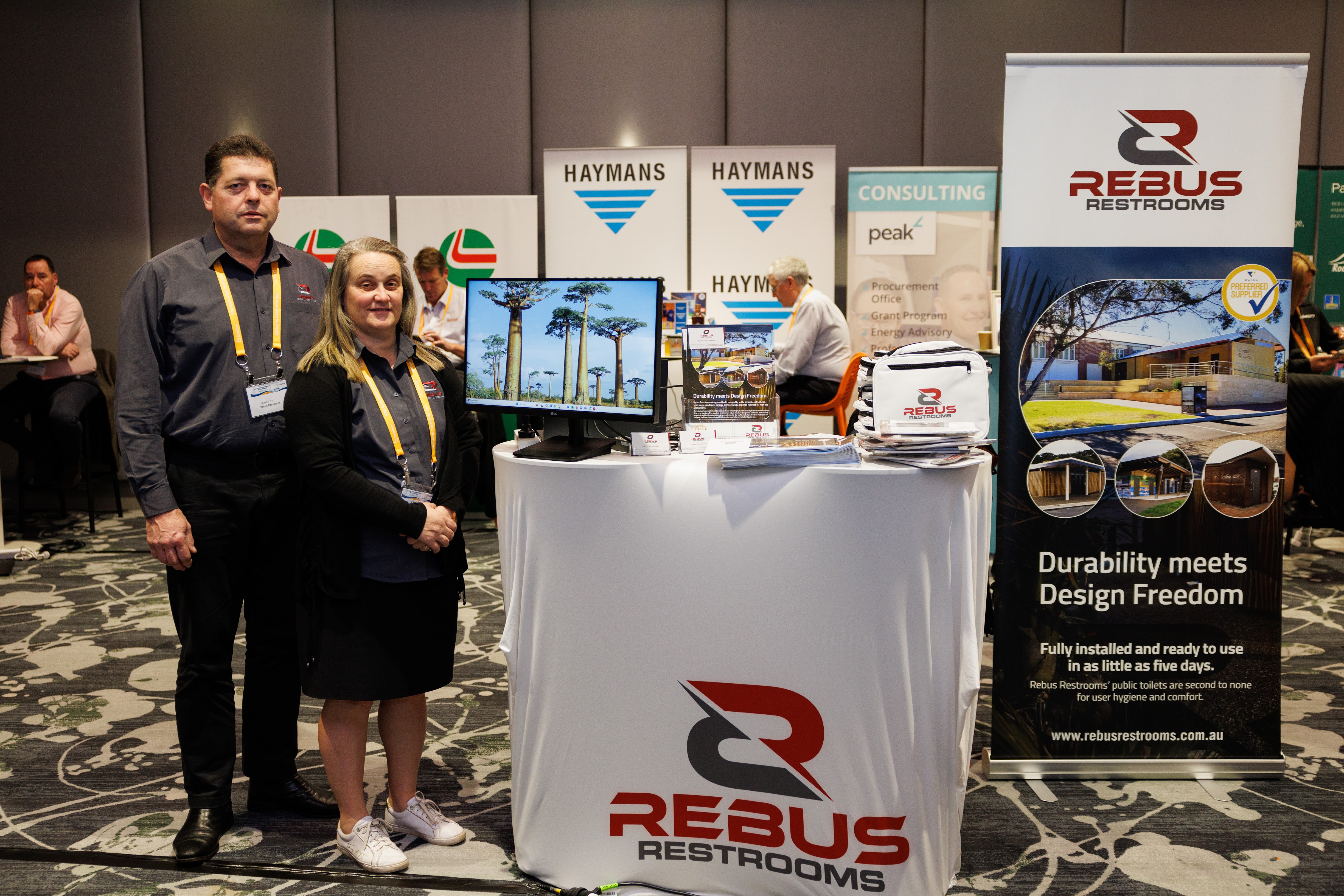 Trade Booth - Rebus Restrooms (LB Conference 2024)